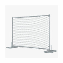 Construction Mobile Site Rent Fence Hire Panel Hot dipped Galvanized Temporary Fence Chain Link Filled with stands